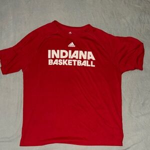 adidas Red Indiana Basketball Tee